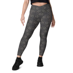 Pixel Perfection Crossover Leggings with Pockets