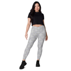 Bohemian Rhapsody Crossover Leggings with Pockets