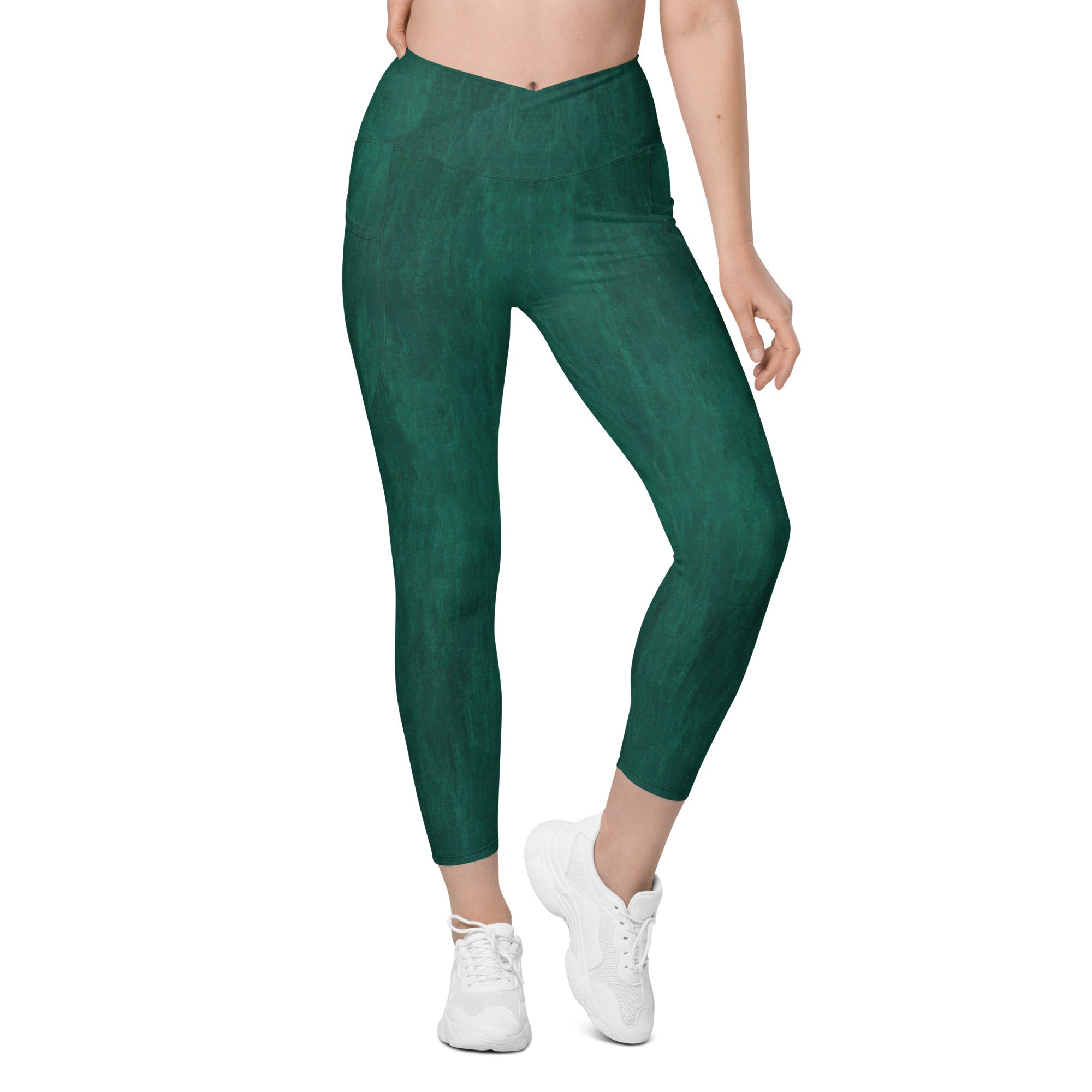 Active Wear Essential: Crossover Leggings with Pockets