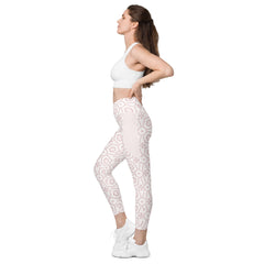 Digital Zen Mandala All-Over Print Crossover Leggings with Pockets
