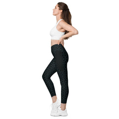 Tribal Elegance All-Over Print Crossover Leggings With Pockets