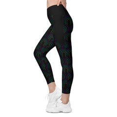 Stylish tropical print leggings for gym and daily wear