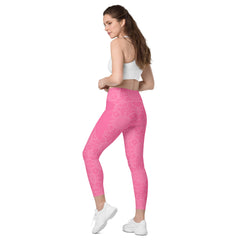 Ethereal Butterfly All-Over Print Crossover Leggings with Pockets