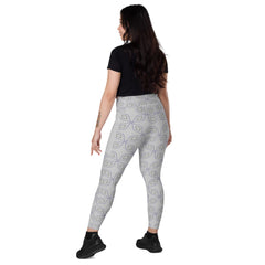 Bohemian Rhapsody Crossover Leggings with Pockets