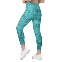 Versatile Crossover Leggings with Jacquard Design for Any Activity