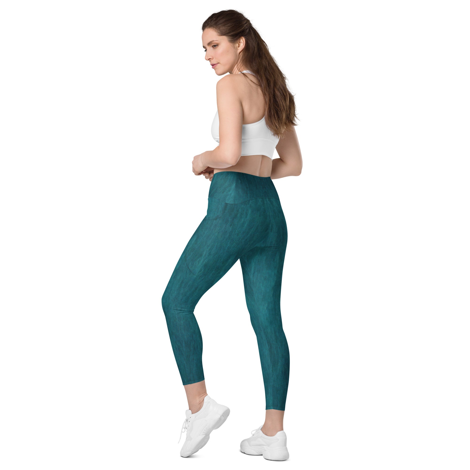 Detailed Texture of Cloud Nine Crossover Leggings Material