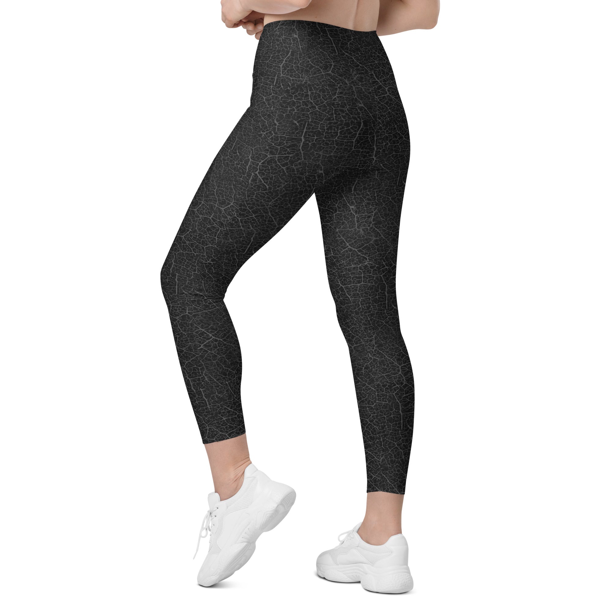 Zen Garden Crossover Leggings paired with a minimalist top, showcasing a stylish yet tranquil active wear ensemble.