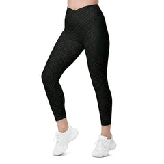 Abstract Horizon Crossover Leggings with Pockets