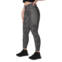 Pixel Perfection Crossover Leggings with Pockets