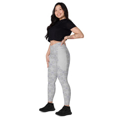 Bohemian Rhapsody Crossover Leggings with Pockets