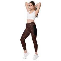 Lifestyle shot of woman in Checkered Charm Leggings during workout
