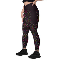 Abstract pattern leggings in workout setting