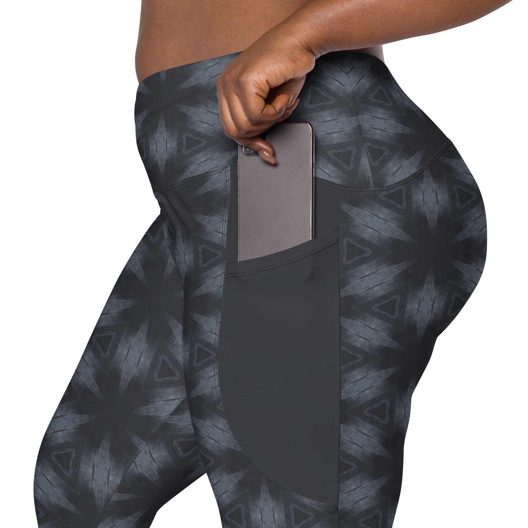 Electric Skyline Crossover Leggings With Pockets