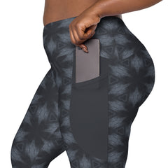 Electric Skyline Crossover Leggings With Pockets