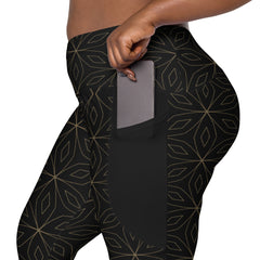 Galactic Harmony Crossover Leggings with Pockets