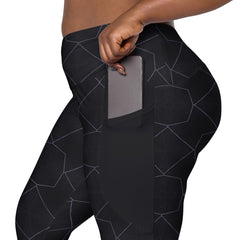 Celestial Dream Crossover Leggings with Pockets