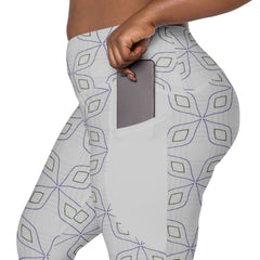 Bohemian Rhapsody Crossover Leggings with Pockets