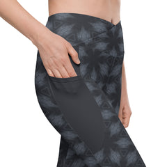 Electric Skyline Crossover Leggings With Pockets