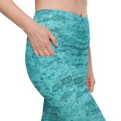 Woman Wearing Jacquard Jive Leggings, Perfect for Yoga and Fitness