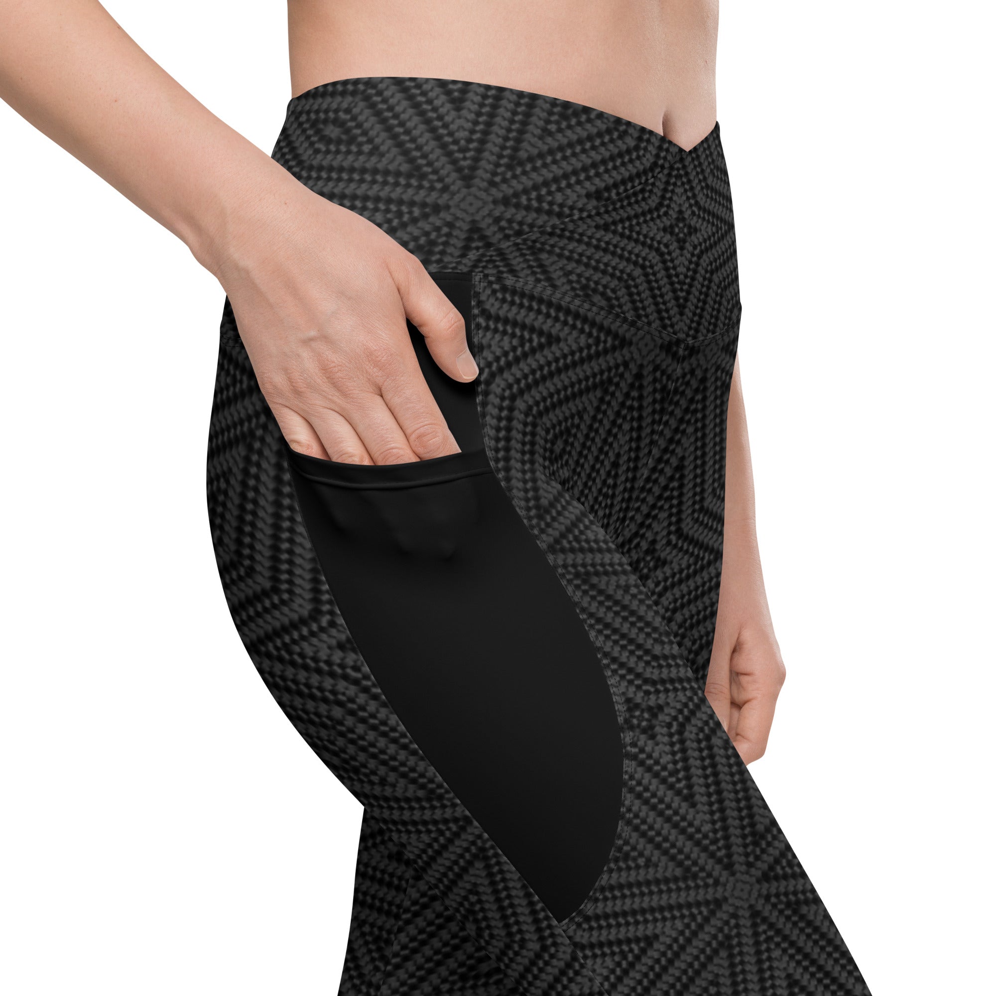 Back view of Animal Instinct leggings showing pocket detail