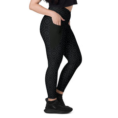 Galactic Odyssey Crossover Leggings with Pockets