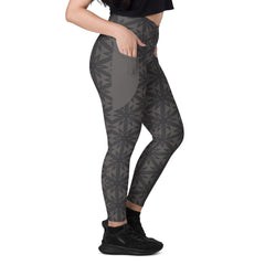 Pixel Perfection Crossover Leggings with Pockets