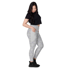 Bohemian Rhapsody Crossover Leggings with Pockets