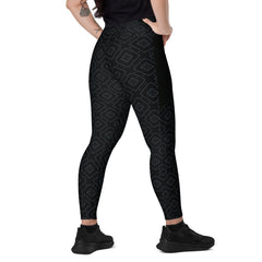 Galactic Odyssey Crossover Leggings with Pockets