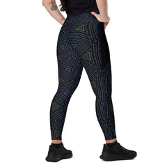 Jungle Safari Crossover Leggings with Pockets