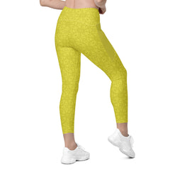 Arctic Aurora Crossover Leggings with Pockets