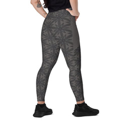 Pixel Perfection Crossover Leggings with Pockets