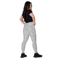 Bohemian Rhapsody Crossover Leggings with Pockets