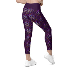 Woman wearing Tribal Fusion Crossover Leggings