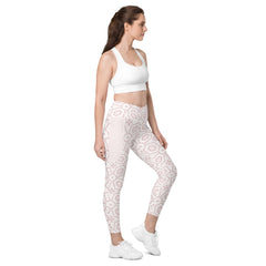 Digital Zen Mandala All-Over Print Crossover Leggings with Pockets