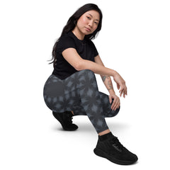 Electric Skyline Crossover Leggings With Pockets
