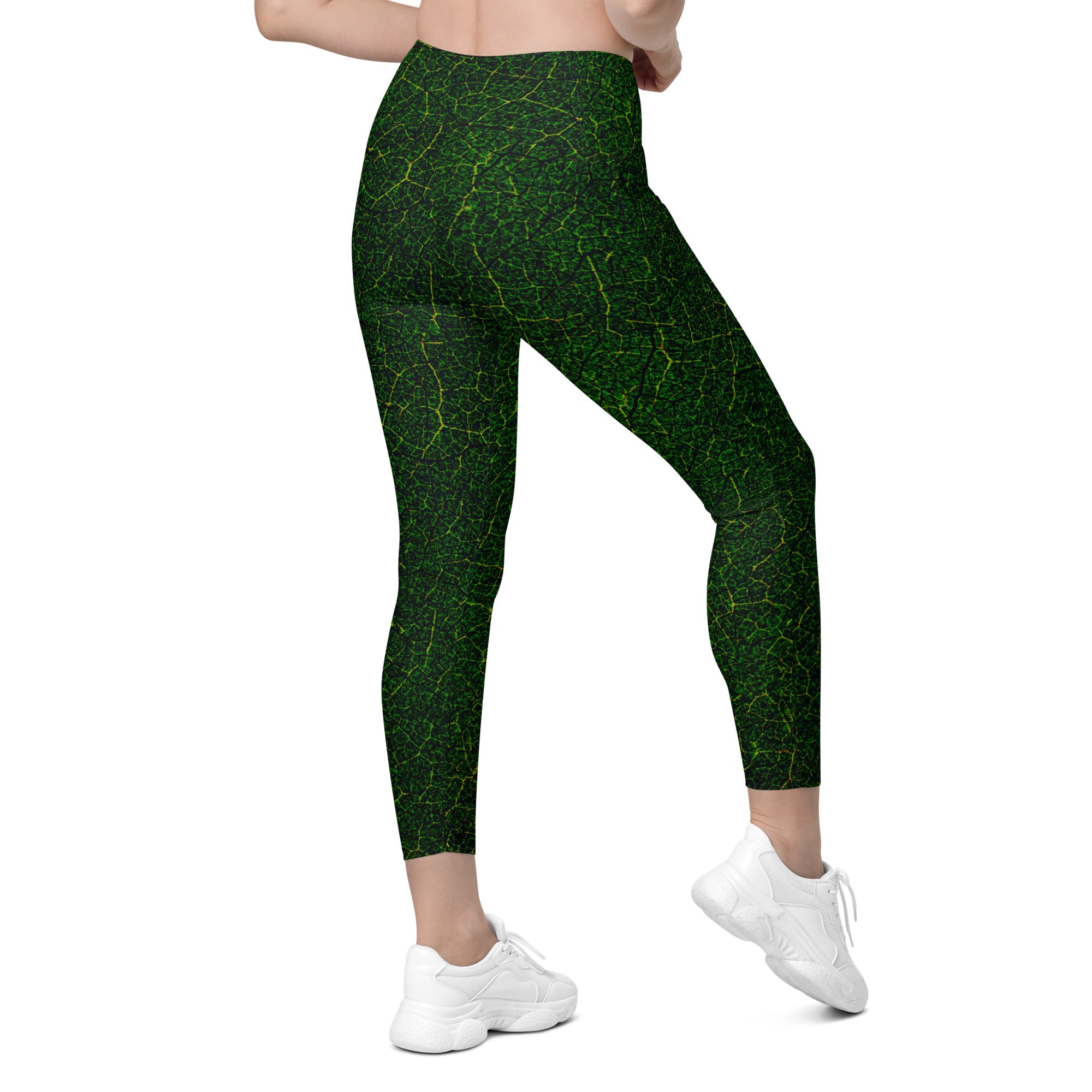 Magical blend of style and utility in Enchanted Garden leggings, perfect for nature lovers."