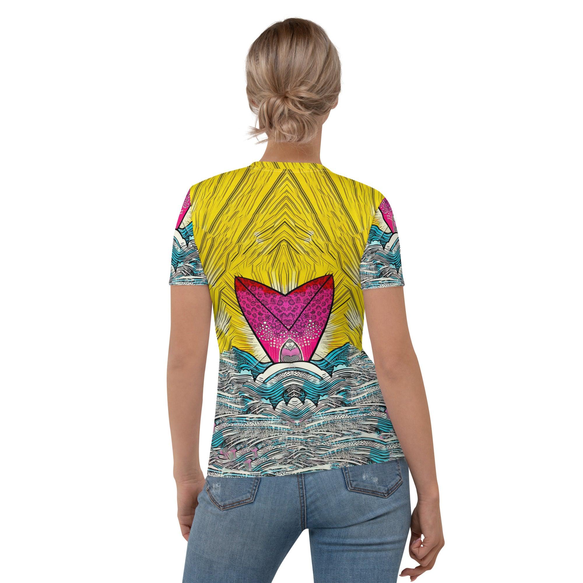 Elegant Surfing 5-32 Women's T-Shirt, blending surf culture with fashion