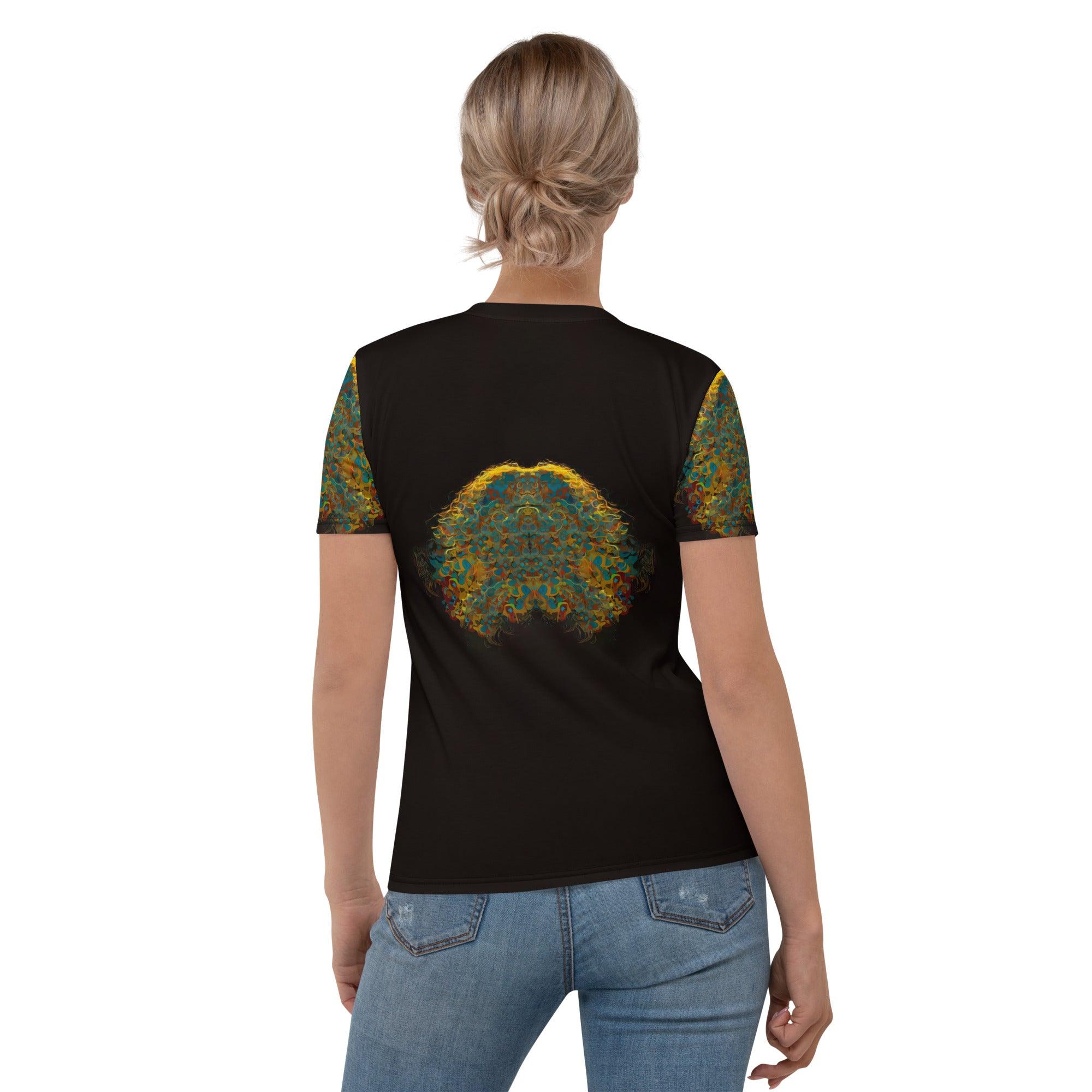 Elevate your casual wear with the artistic SurArt 129 Women's Tee, blending comfort and style.