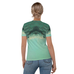 Festive Pumpkin Parade Halloween tee for women, perfect for a stylish October ensemble.