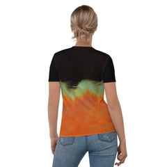 Elegant and mystical Halloween Night Magic crew neck tee for women, perfect for a magical night out.