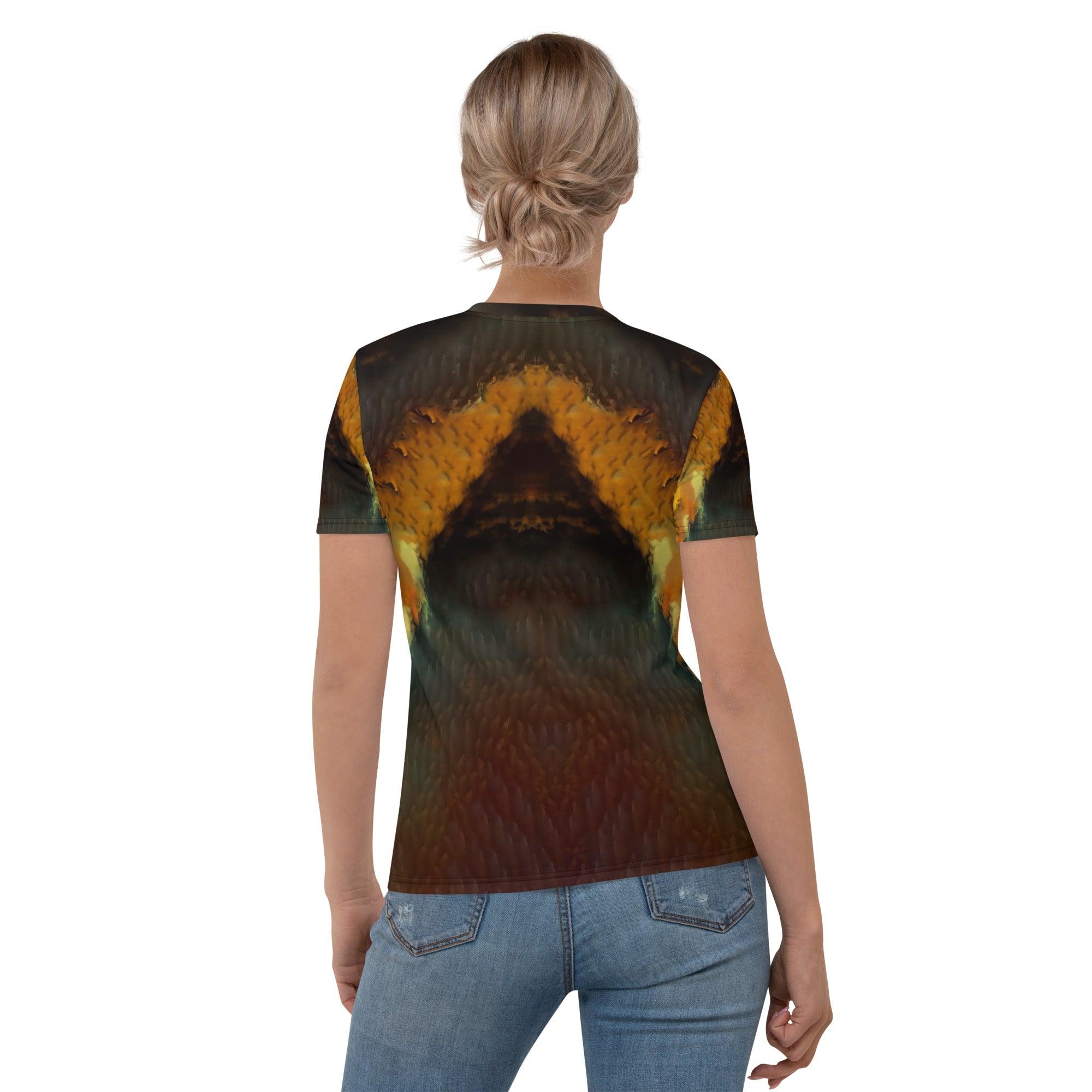 Elegantly eerie Ghastly Ghouls t-shirt for women, blending spectral style with casual comfort.