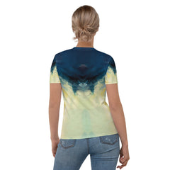 Celestial elegance embodied in the Mystic Moon Phases women's crew neck t-shirt, perfect for stargazers.