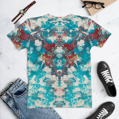 Tropical Swells All-Over Print Women's Crew Neck T-Shirt Embrace The Tropical Waves - Beyond T-shirts