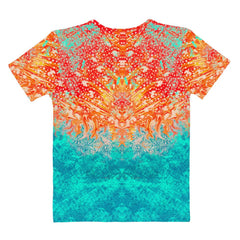 Tropical Dreams All-Over Print Women's Crew Neck T-Shirt Dive Into Paradise - Beyond T-shirts