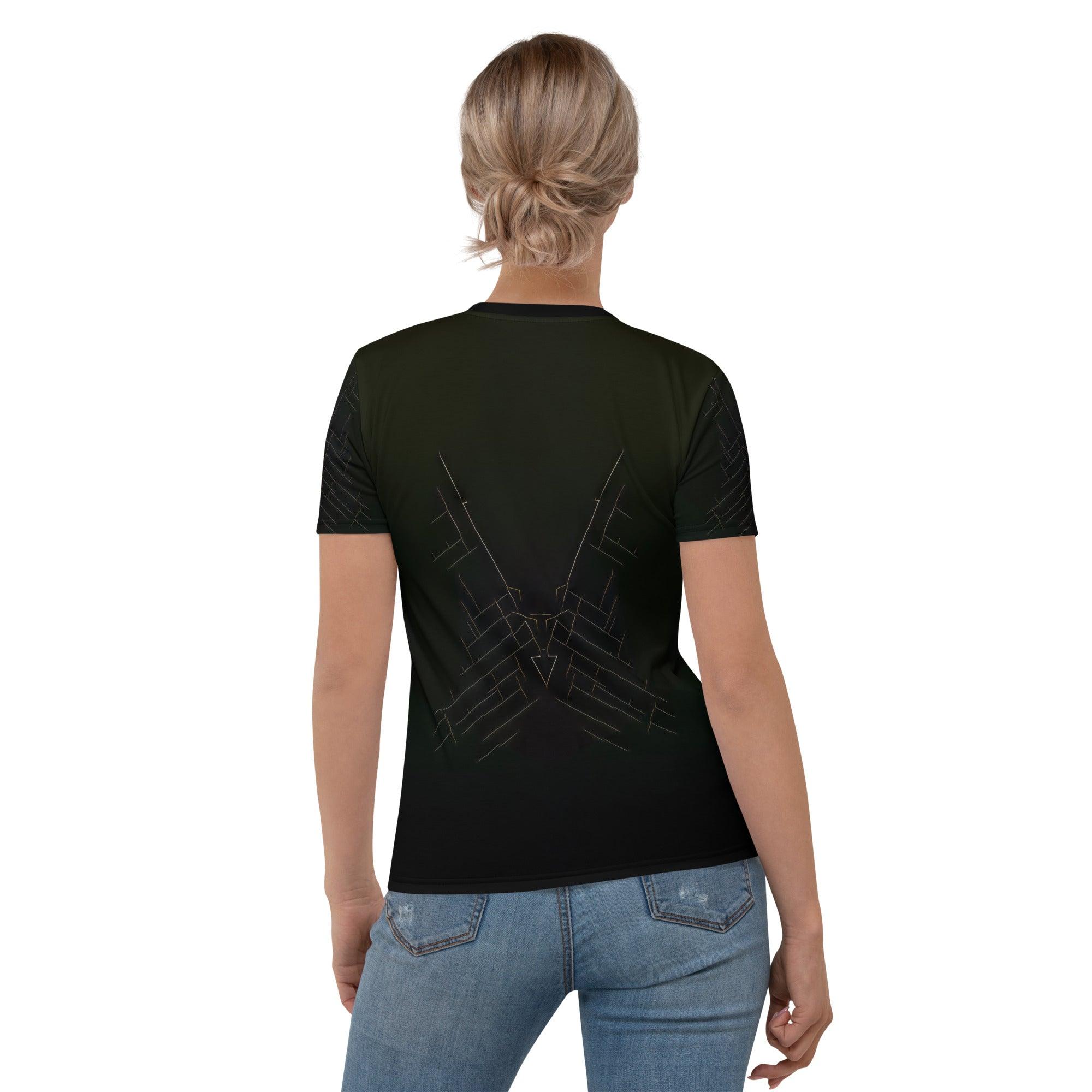 Futuristic Neon All-Over Print Women's Crew Neck - Beyond T-shirts