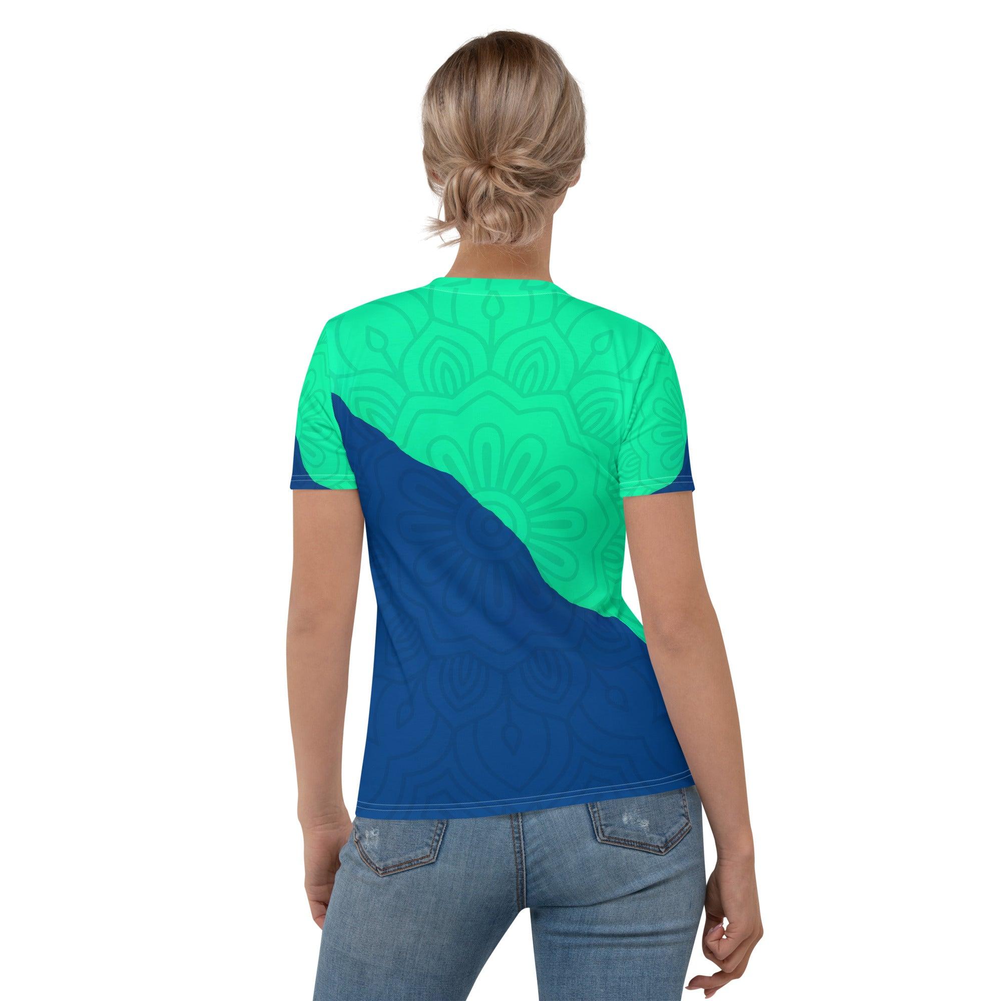 Melodic Elegance Women's All-Over Print Crew Neck T-Shirt - Beyond T-shirts