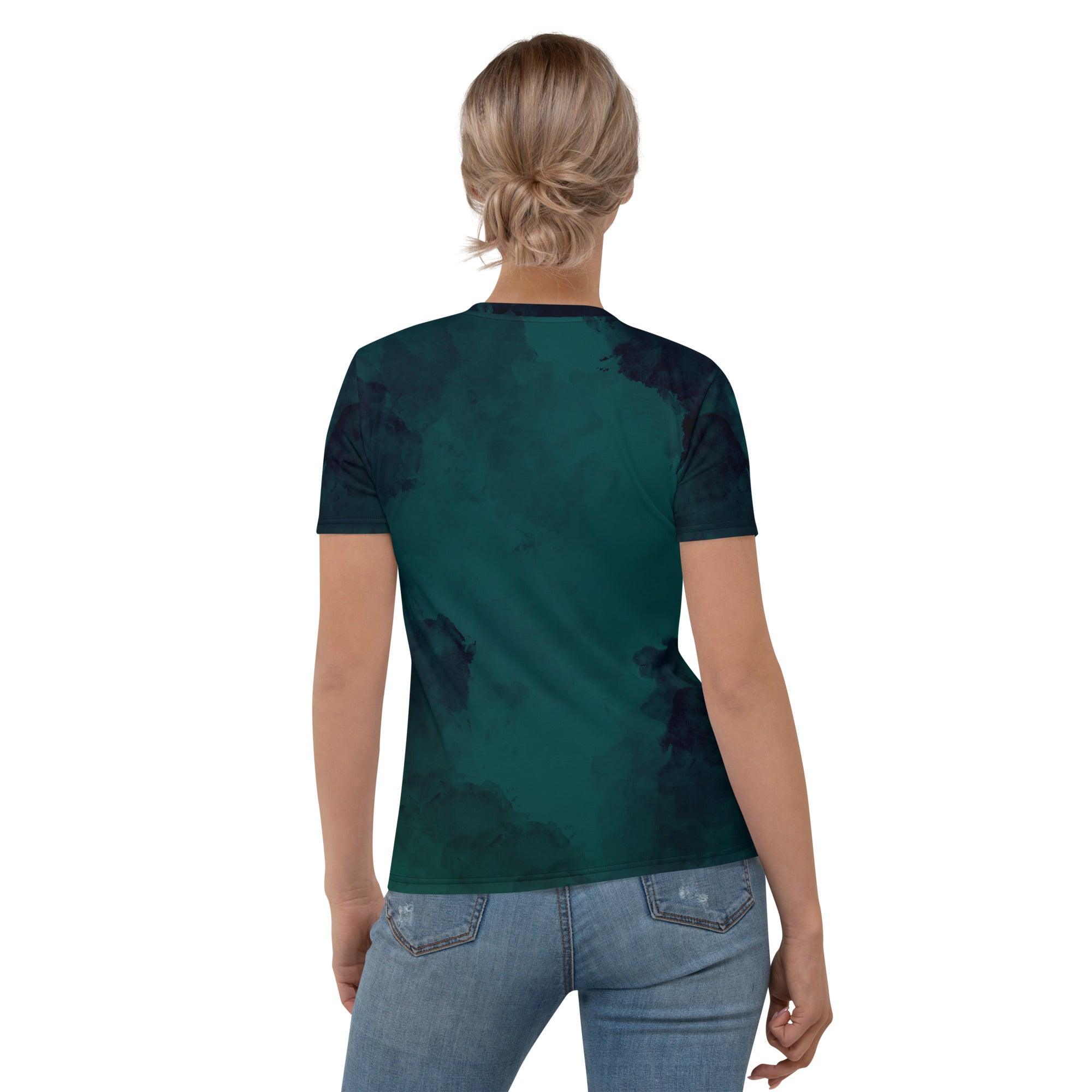 Melodic Elegance Women's All-Over Print Crew Neck T-Shirt - Beyond T-shirts