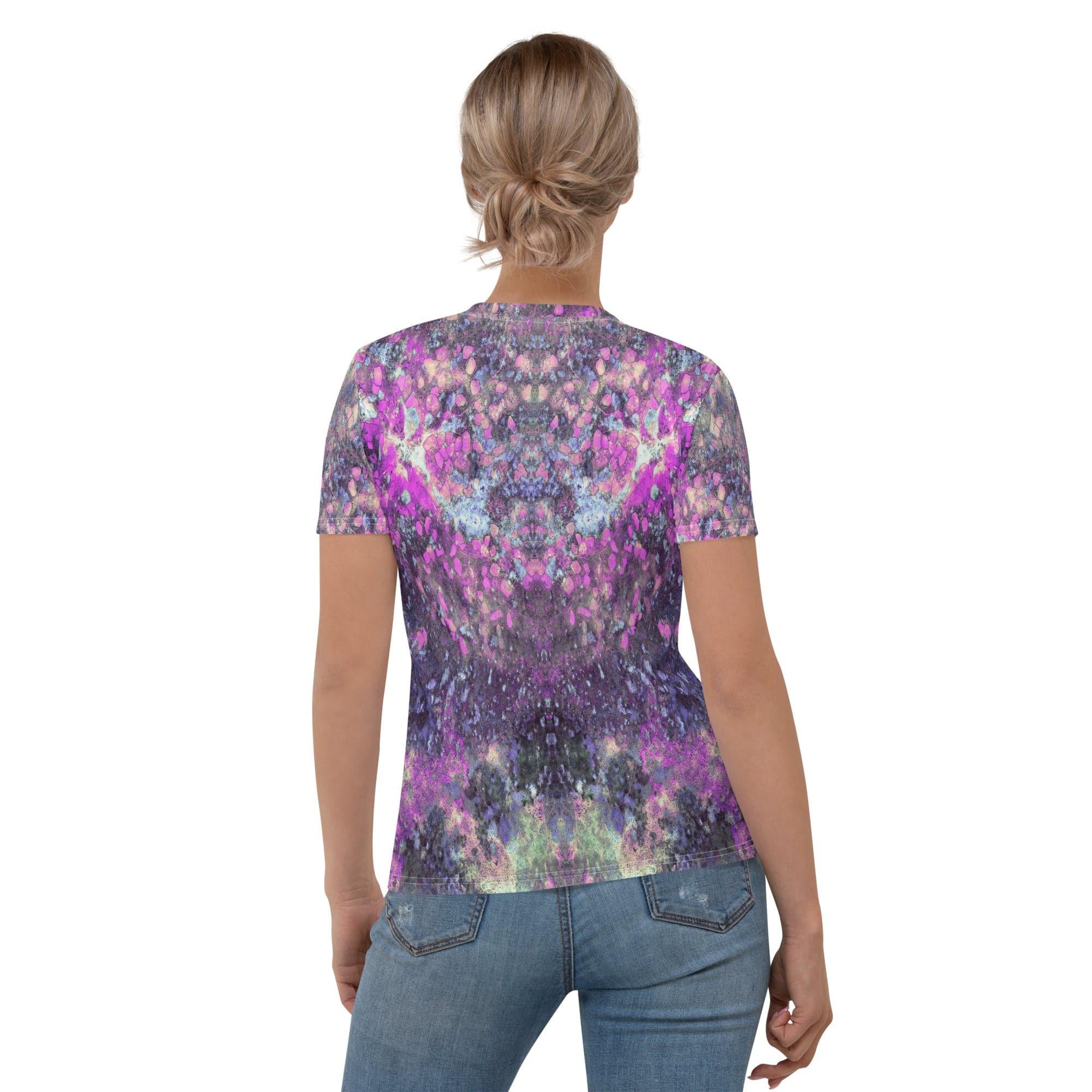 Floral Cascade Women's Crew Neck T-Shirt - Beyond T-shirts