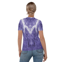 Earth's Symphony Women's All-Over Print Crew Neck Tee - Beyond T-shirts