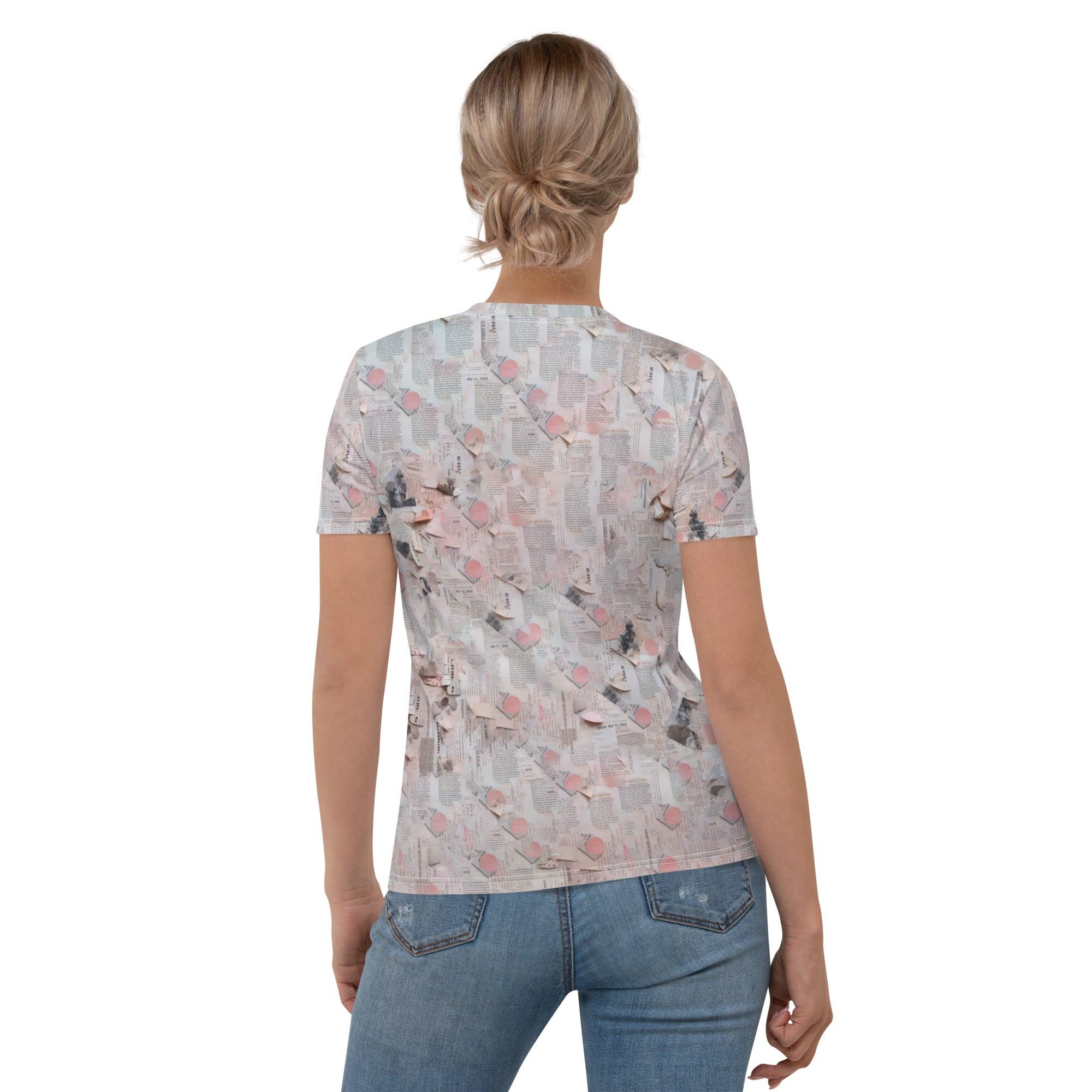 Melodic Whispers Women's All-Over Print Crew Neck T-Shirt - Beyond T-shirts